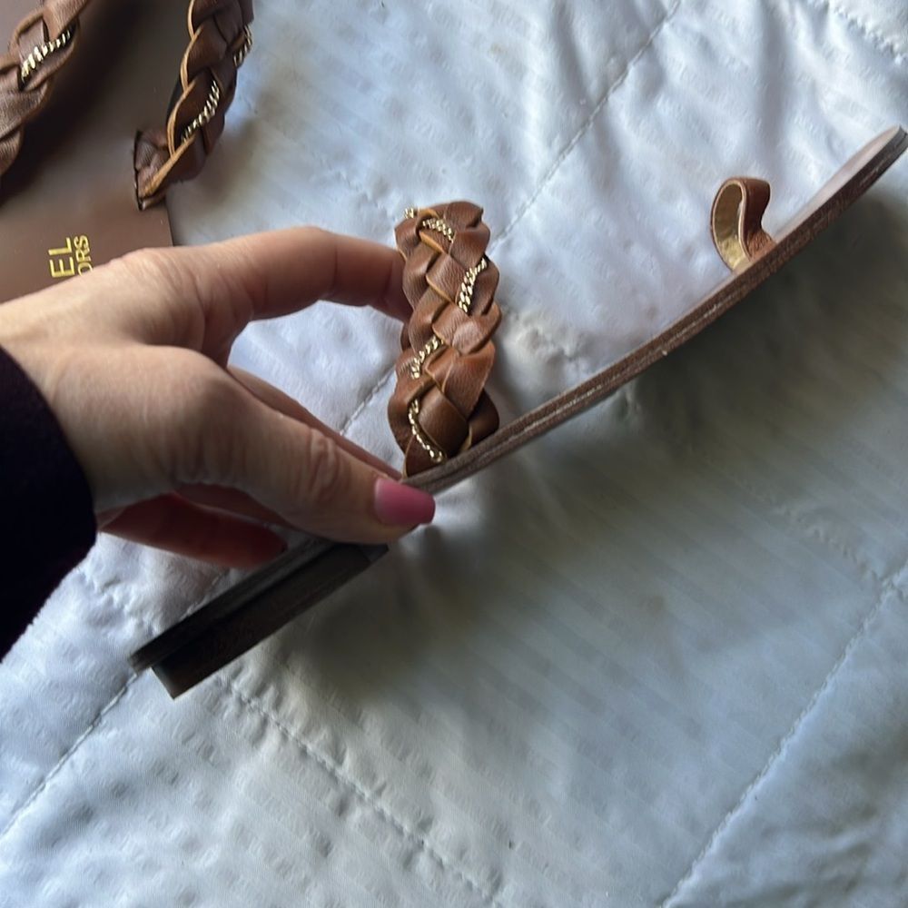 MICHAEL Michael Kors Brown Braided Sandals - Picture 3 of 6